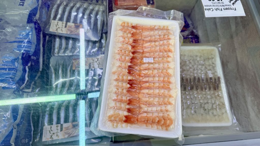 ドバイの日本食材店DEANS FUJIYAのえび