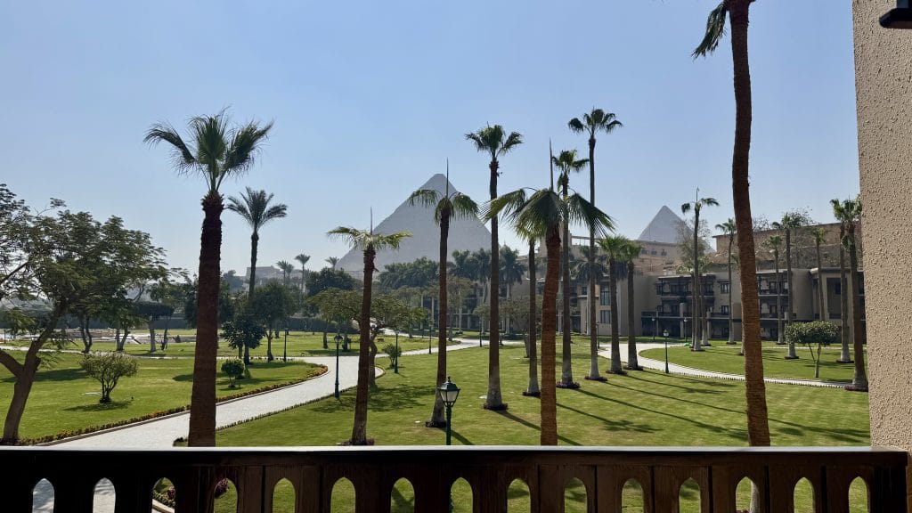 エジプトのマリオット メナ ハウス カイロ ホテルの景色