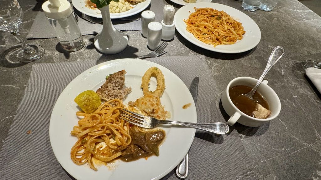 エジプトクルーズ船内:料理