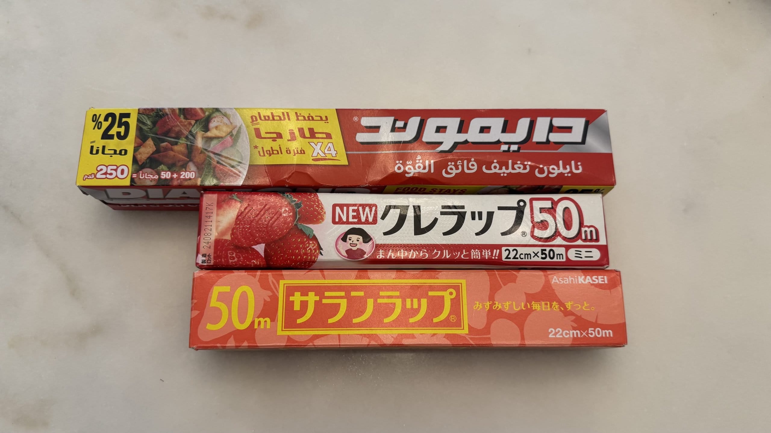 海外と日本のサランラップ