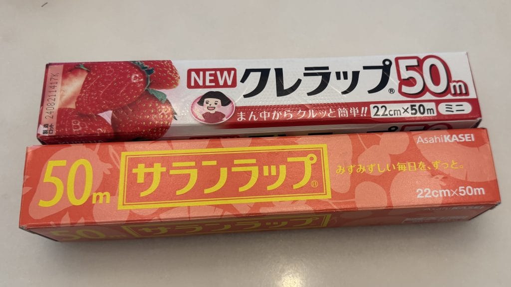 日本製のサランラップ