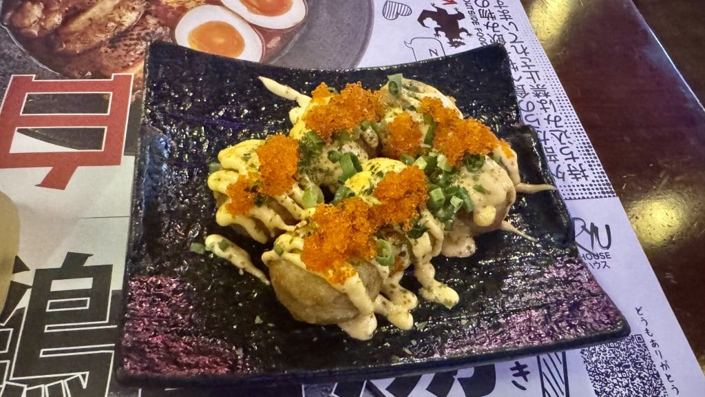 ドバイの一龍:ねぎ明太たこ焼き