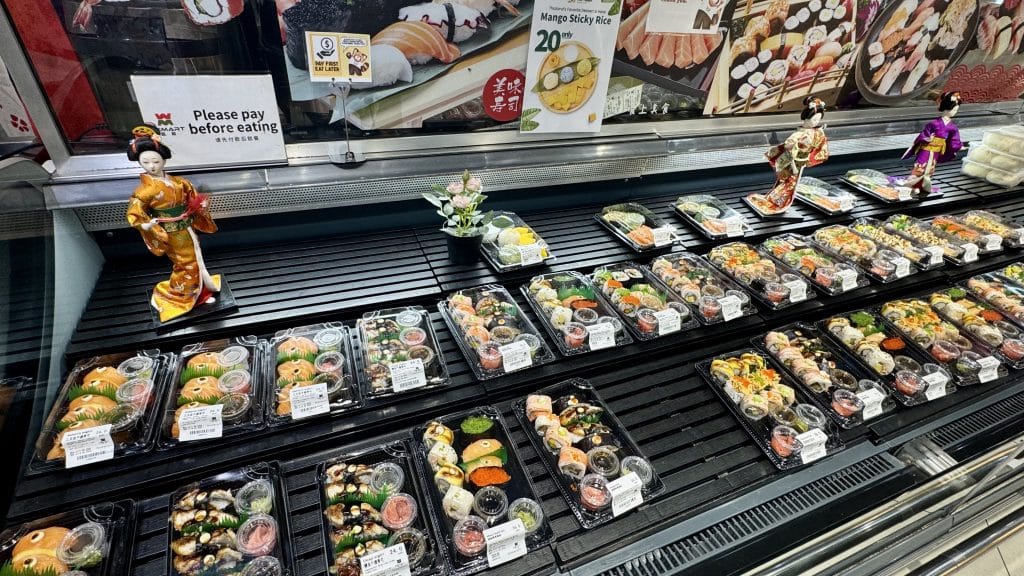 ドバイのWEMART:お寿司コーナー
