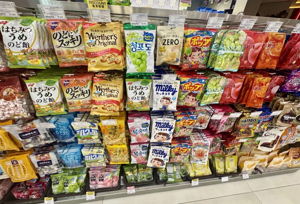 ドバイモールの【Hippo Box】:キャンディーコーナー