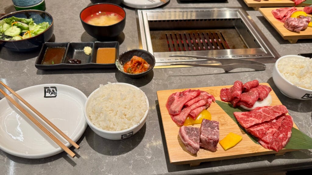 ドバイの牛角：メイン料理